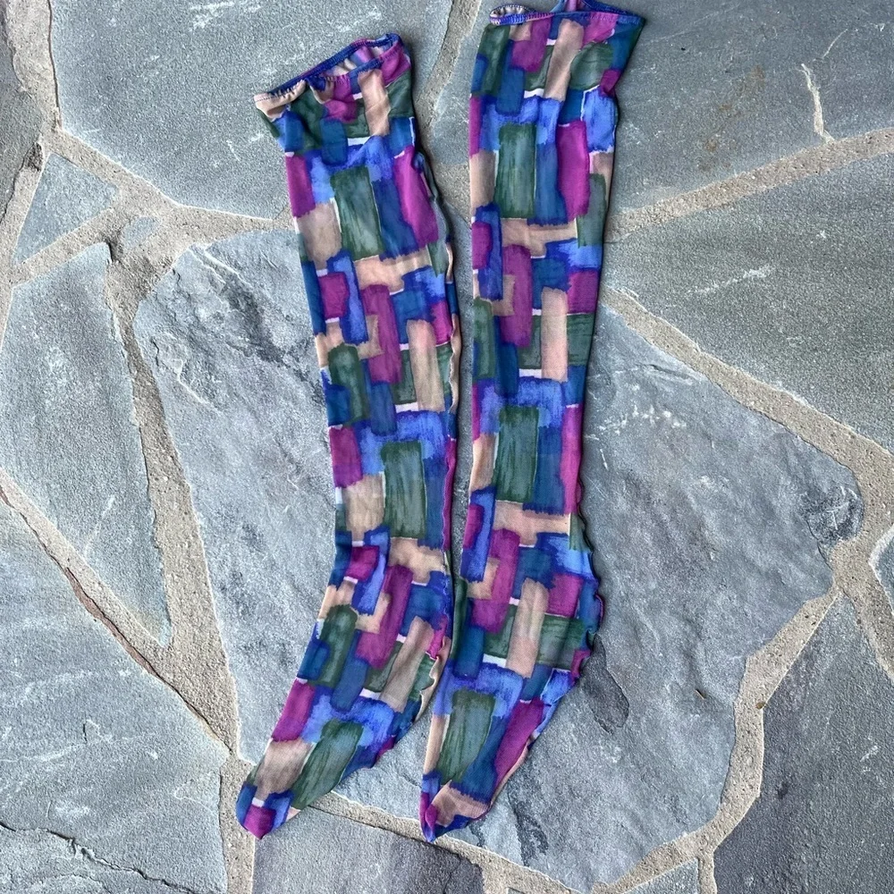 New🌟 Free People-Brushed Tile Thigh High Socks